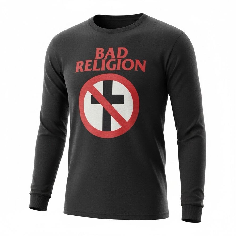 Bad Religion Black LONG SLEEVE T-Shirt Size Large